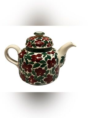 Rare Arabia Finland Purpuri Jenkka Ulla Procope Teapot Lid 1960's Floral Signed
